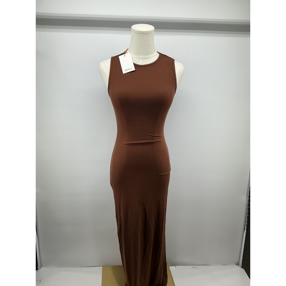 Tencel Rib Knit Tank Midi Dress